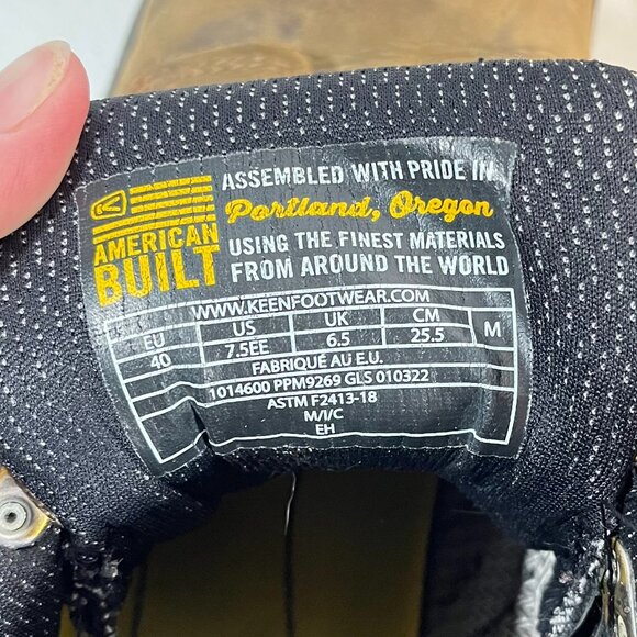 7.5 EE Men's KEEN Utility Mt. Vernon 6'' Waterproof Soft Toe Work Boot - 1014600 - Picture 13 of 14